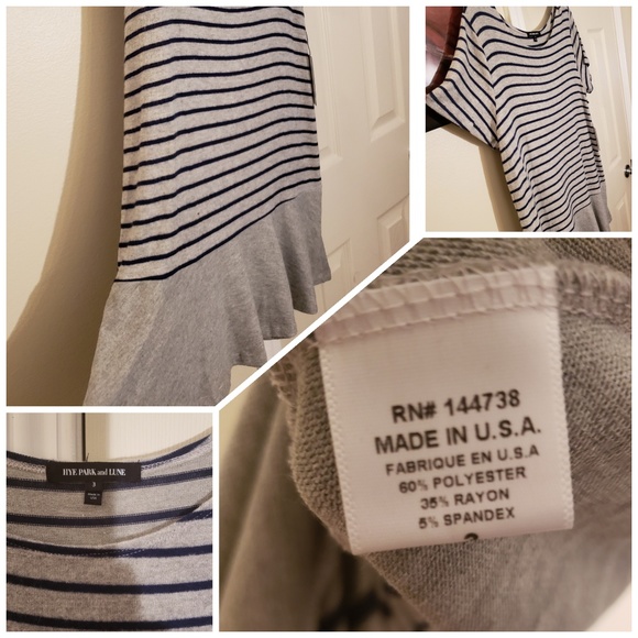 Hye Park & Lune Blue/Gray Soft Comfy Abel Dress or Top - Picture 6 of 8